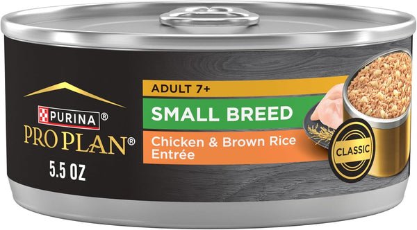 Purina Pro Plan Adult Small Breed Chicken and Carrots Entree in Gravy Wet Dog Food for Small Dogs - (Pack of 24) 5.5 oz. Cans