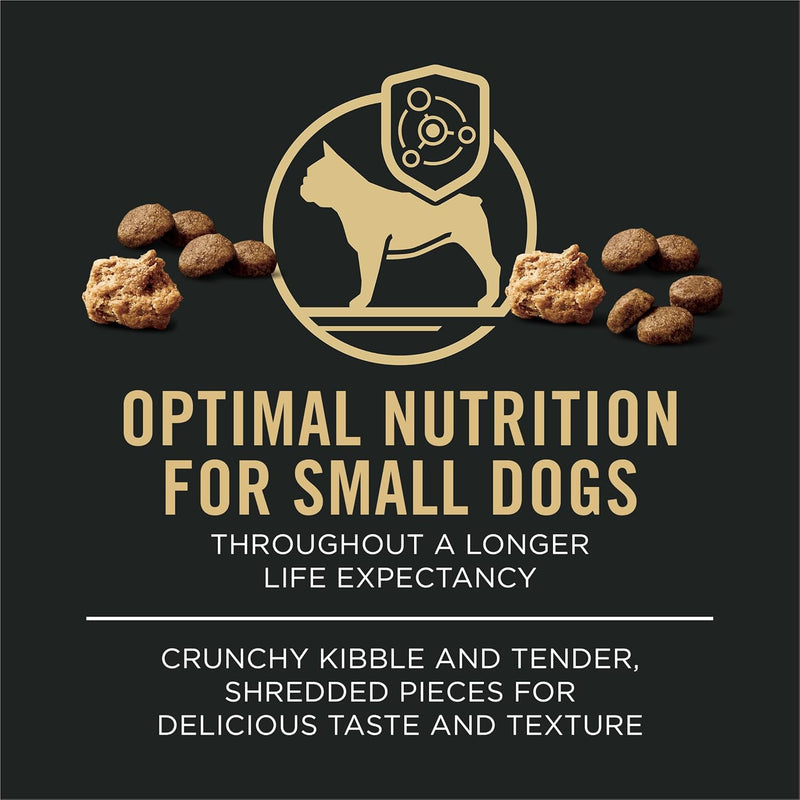 Purina Pro Plan Small Breed Dog Food With Probiotics for Dogs, Shredded Blend Chicken & Rice Formula