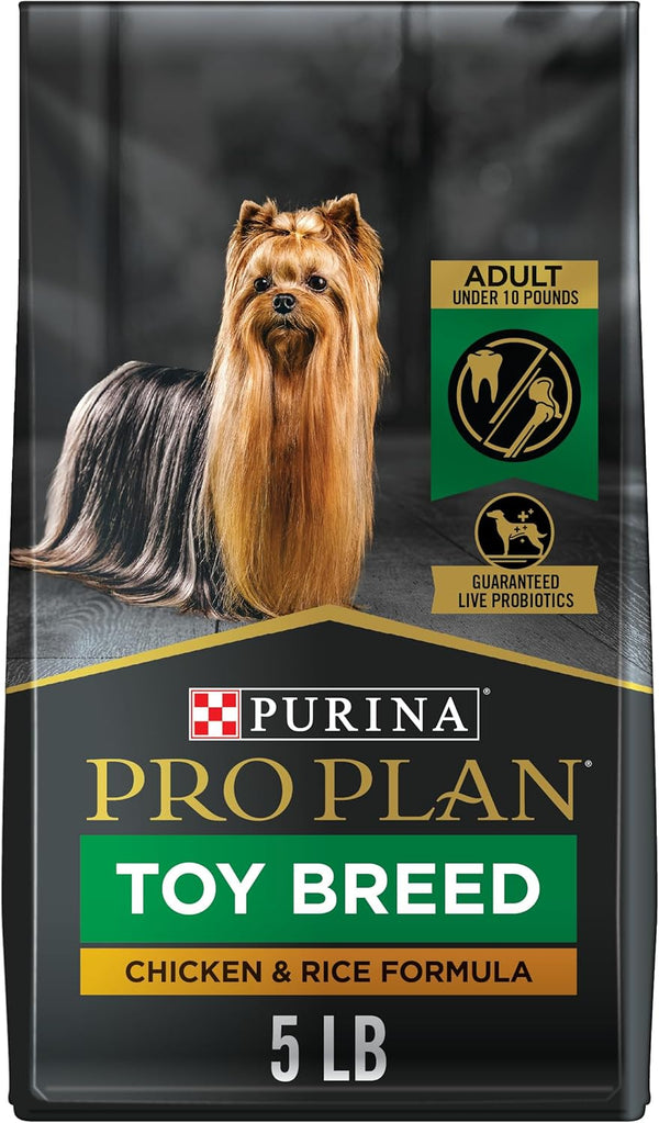 Purina Pro Plan High Protein Toy Breed Puppy Food DHA Chicken and Rice Formula - 5 lb. Bag