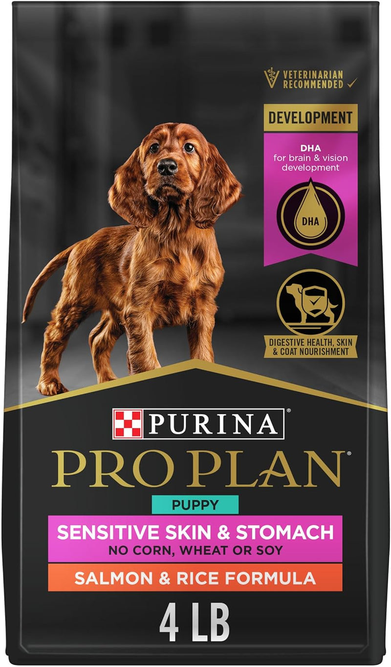 Purina Pro Plan Sensitive Skin and Stomach Large Breed Puppy Food Salmon and Rice Formula - 24 lb. Bag